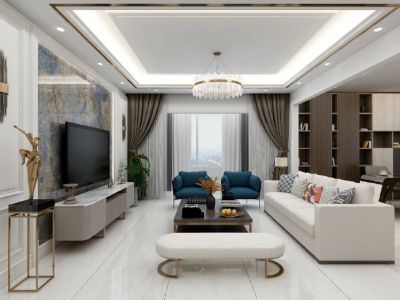 东城华府现代风格三居装修案例