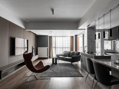 华润悦府90平二居室现代风格装修案例