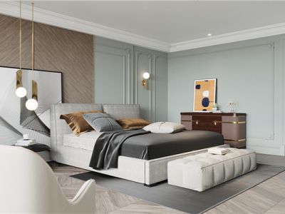 十二院城180平四居室轻奢风格装修案例