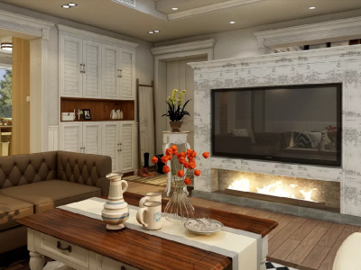 恒大御景131平米美式经典风格装修案例