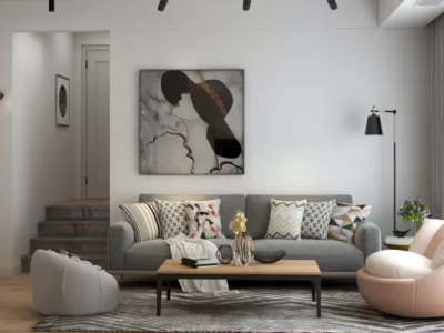 兴庆府大院西区102平北欧风格装修案例