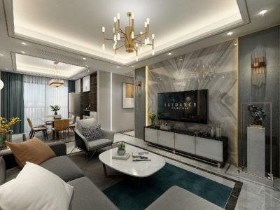 东宸江山里现代风格三居装修案例