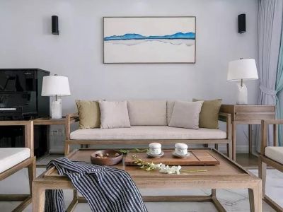 顺德居小区简约风格112平米三居室装修案例