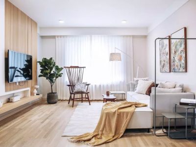 恒大苹果园107㎡二居室北欧风格装修案例