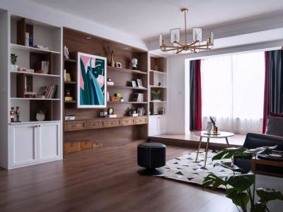 恒大新城130平三居室现代风格装修案例