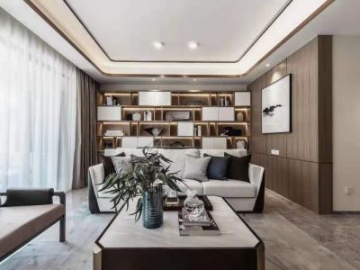 信恒现代城四居室139方现代风格装修案例