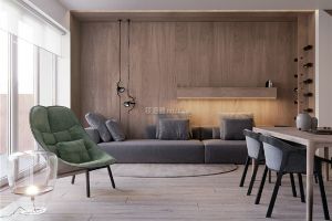 [西安龙发装饰]颐合园现代风格132平米装修效果图案例