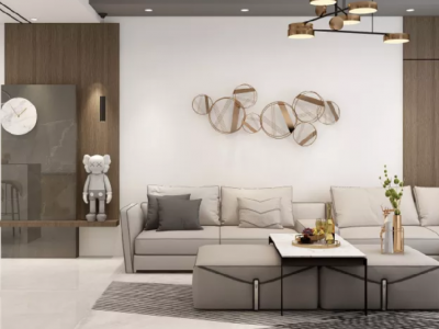 金运苑129平米三居室现代轻奢风格装修案例