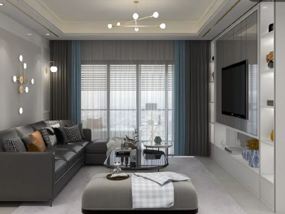 华润苑三居室132平米极简风格装修案例