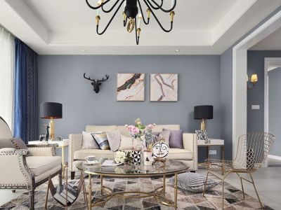 恒大名都四居室133方北欧风格装修案例