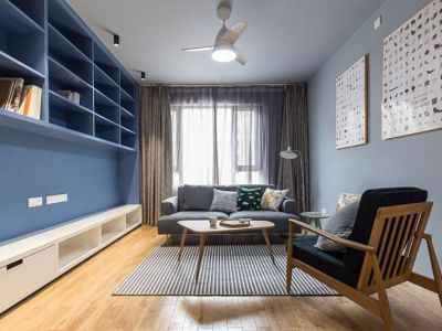 勤诚达新界二居88方现代风格装修案例