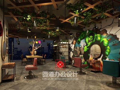 造型工作室工业风格700平米装修案例