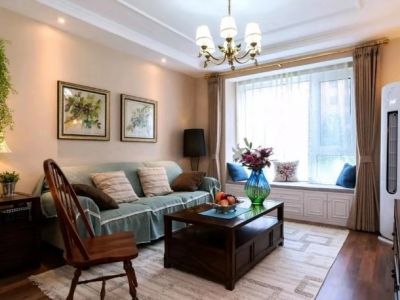 保利花园二居101方美式风格装修案例