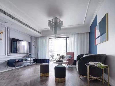 新发小区三居室128方现代风格装修案例