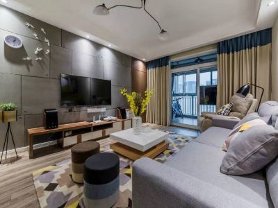 上和园著二居105方现代风格装修案例