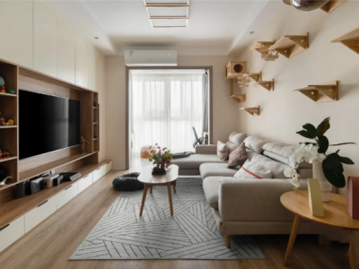 恒大美丽沙85平原木北欧风格小两居装修案例