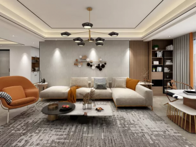 保利中央海岸159平米现代混搭风格三居室装修案例