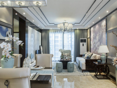 群力家园三居室102方现代风格装修案例