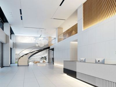 写字楼现代风格5000平米装修案例