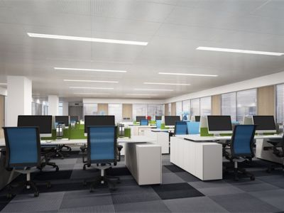 办公楼现代风格1300平米装修案例