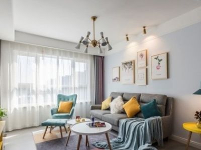 首开融侨·首融府北欧风格90平米二居室装修设计图案例