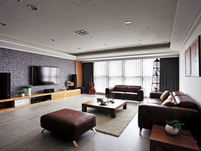 康桥香麓湾混搭风格142平米四室两厅装修案例