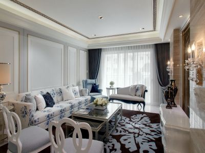 瀚宇天悦城新古典风格140平米四室两厅装修案例