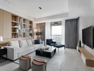 东城名郡现代风格115平米三居室装修案例