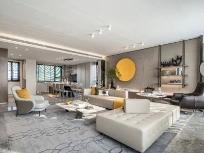 阳光城花满墅260㎡别墅现代中式装修案例