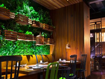 140㎡饭店现代风格装修案例