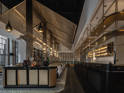 泰餐厅现代风格650平米装修案例