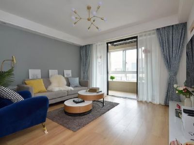 天际首府102平三居室北欧极简风格装修案例