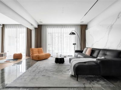 聚贤新城137平三居室现代风格装修案例