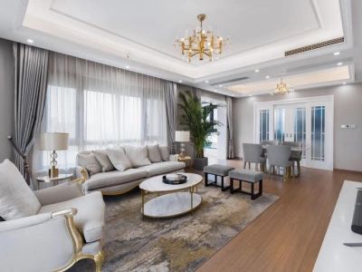 绿城玉兰花园现代风格120平米三居室装修案例