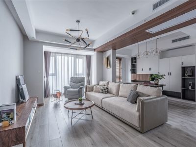 平阳景苑125㎡三居室现代风格装修案例