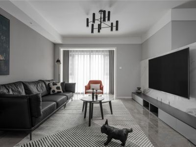 佳地花园128㎡三居室现代风格装修案例