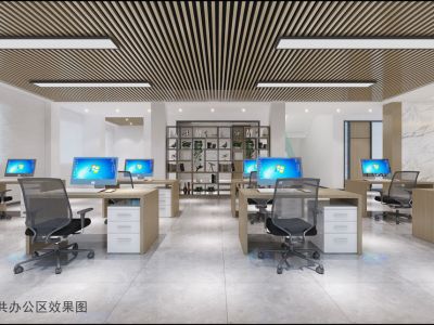珠海办公空间768平米现代风格装修案例