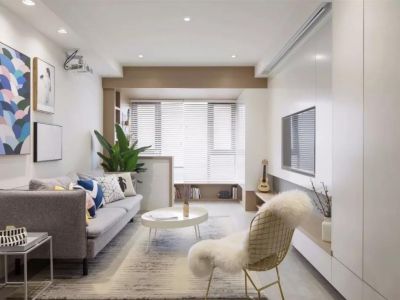 蜂鸟家园北欧风格92平米三居室装修案例