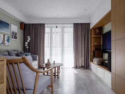 金科桃花源现代风格95平米三居室装修案例