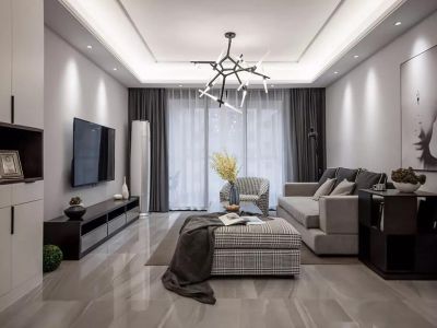 正嘉馨居现代风格108平米三居室装修案例