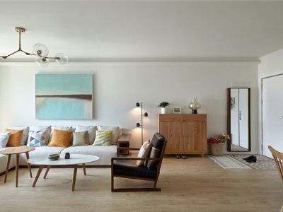 岱西花园简约风格113平米三居室装修案例