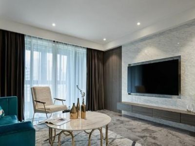 海顺新苑三居118方现代风格装修案例