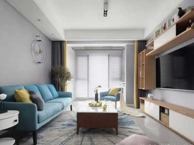 涧桥西畔三居116方现代风格装修案例