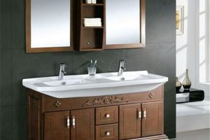 [百合装饰]实木浴室柜有什么优缺点 实木浴室柜该如何选购