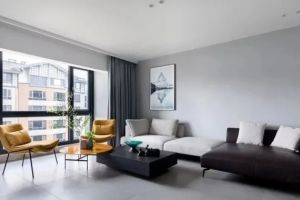 [大连通信装饰]170平极简风装修案例，黑白色彩彰显简约美！