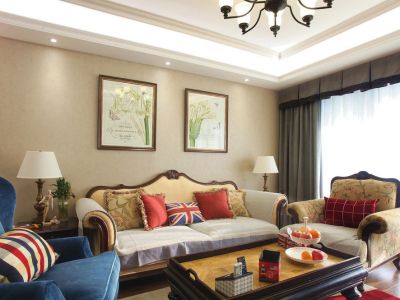 升华翡翠城美式风格144平米四室两厅装修案例