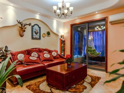 香山湖畔混搭风格140平米三室两厅装修案例