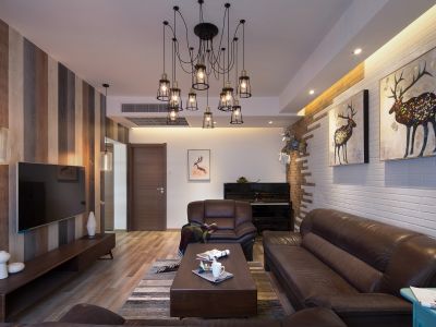 楚曦新城府145平米北欧风格三室两厅装修案例