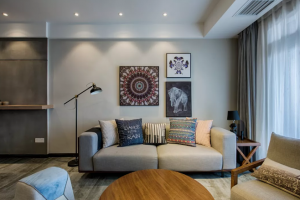 现代风格三居室，融入工业风元素，大胆的高级感！