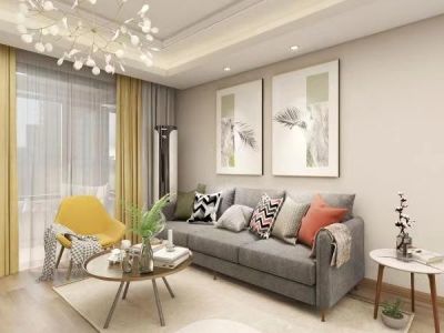 雅居乐花园100平米北欧风格三居室装修案例